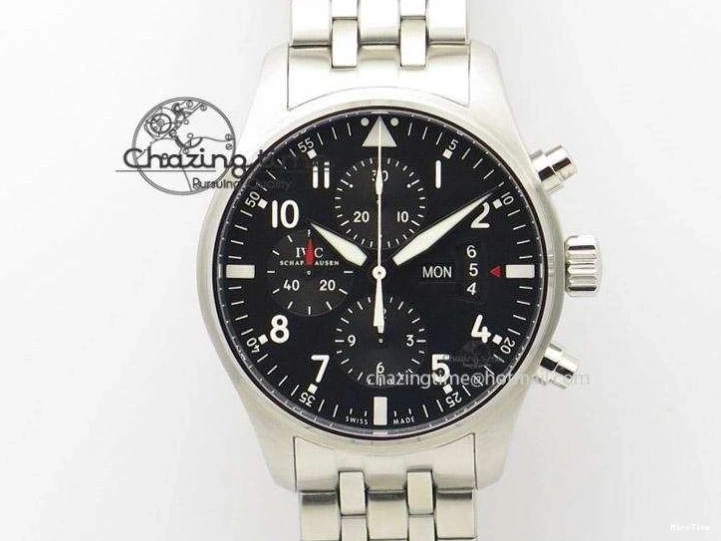 MIROTIME 0309 SoftTouch Mark XVIII Le Petit Prince IW327001 SS MKS 1:1 Best Edition Black Dial On Leather Strap MIYOTA9015 V 7216